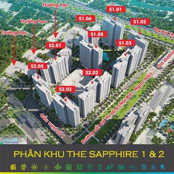 Phân khu Sapphire 1 và 2 Vinhomes Smart City