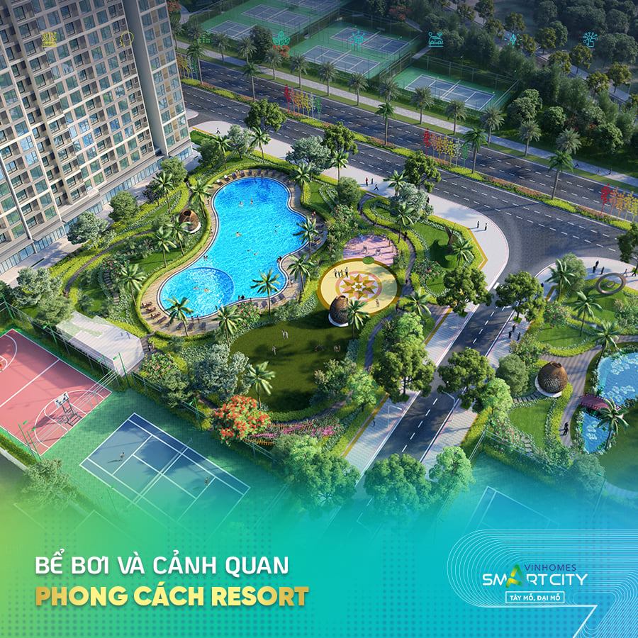 Bể bơi phân khu The Sapphire 4