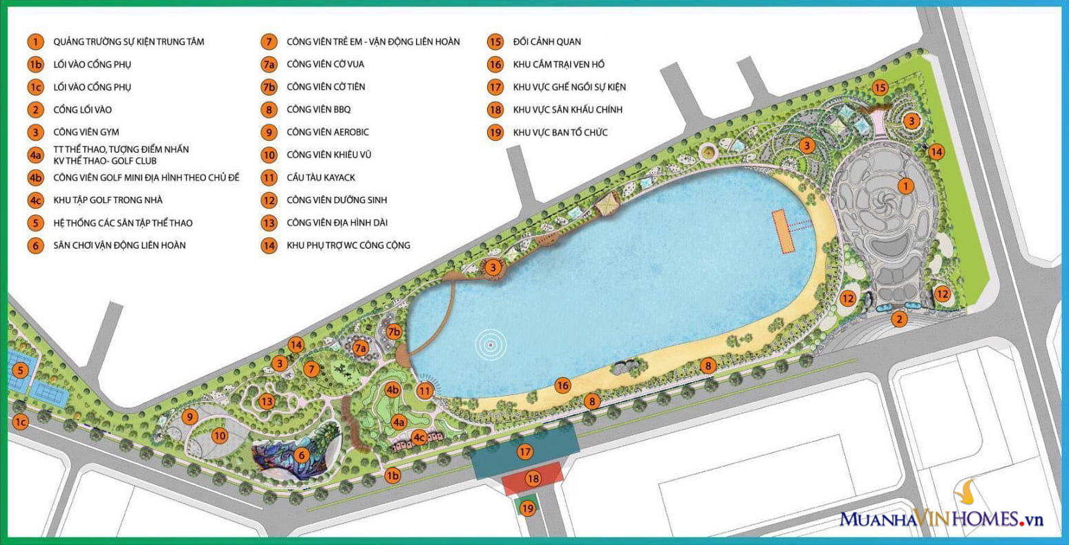 Tiện ích công viên Trung tâm Vinhomes Smart City
