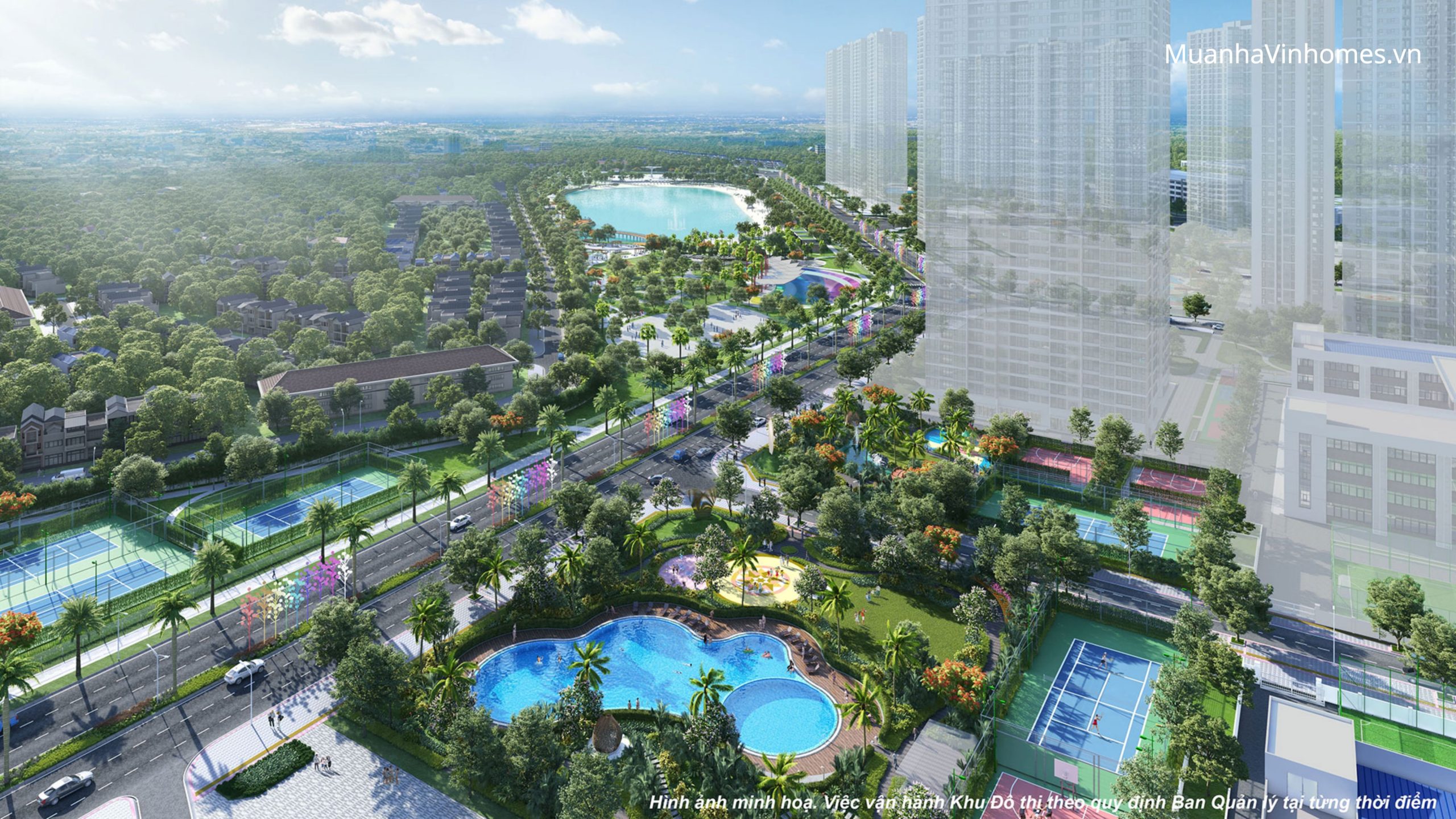 View công viên The Sapphire 4