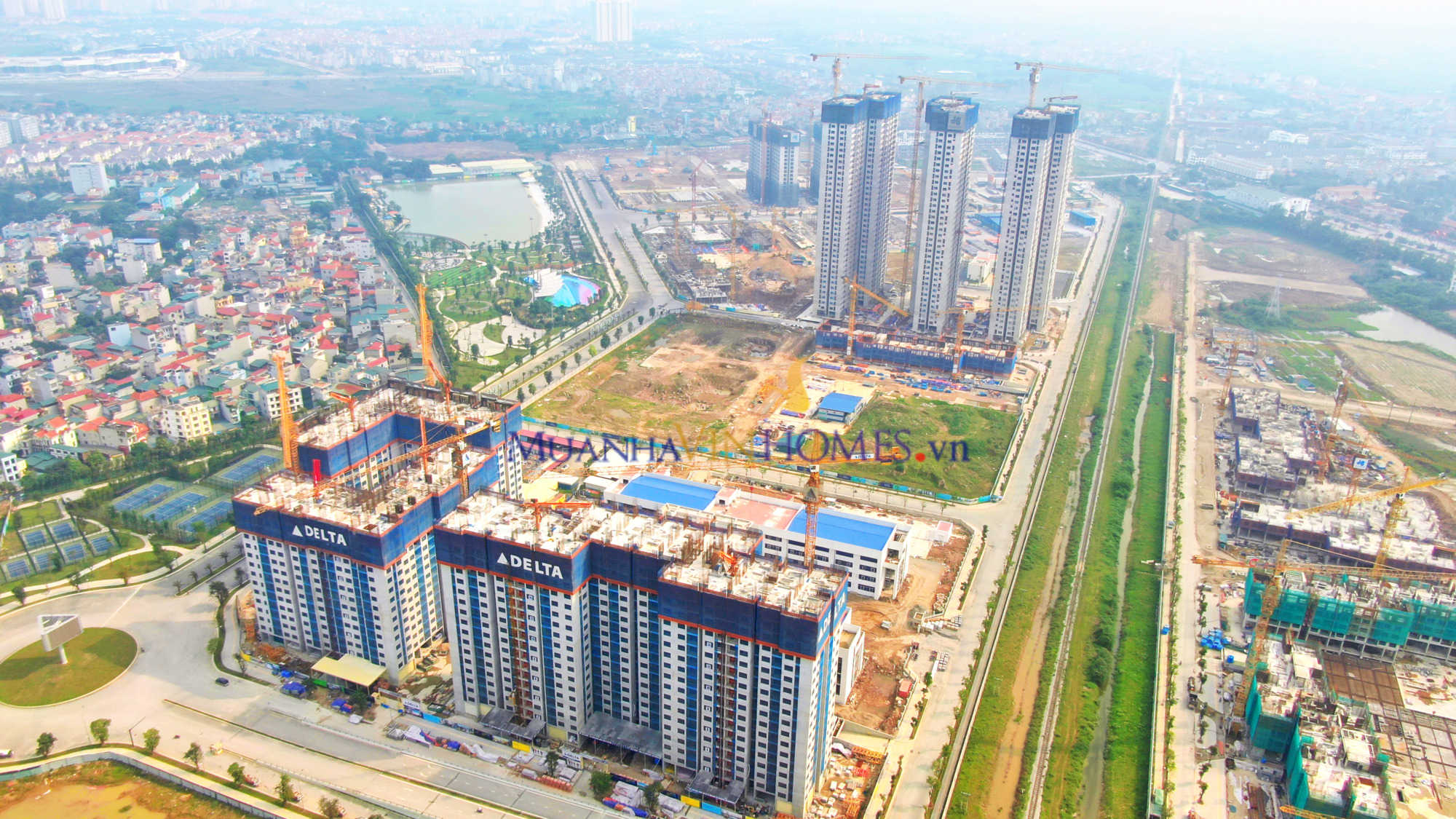 Tiến độ thi công phân khu The Sapphire 3 và 4