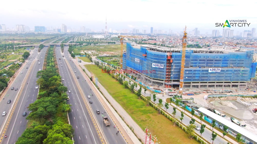 Tiến độ thi công nhà để xe Vinhomes Smart City
